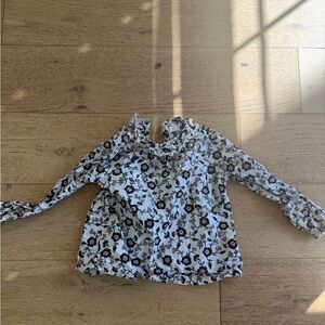 Colored organics floral blouse